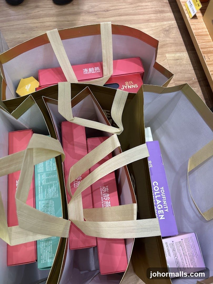 Shopping Bags with Health Products