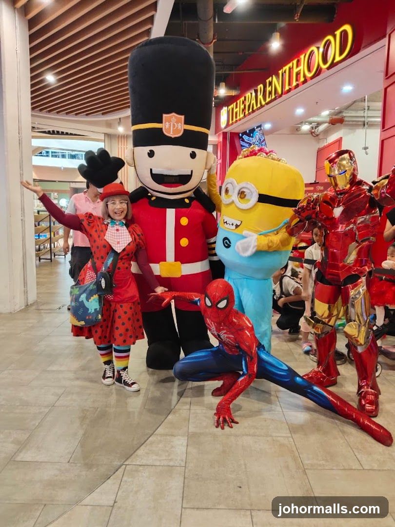 Characters at an event