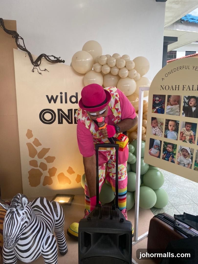 Clown at a Birthday Party
