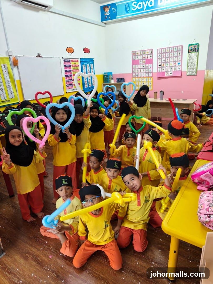 Children with balloons