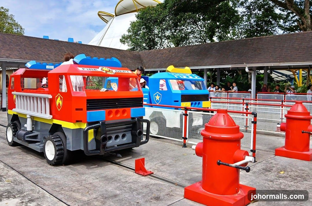 Lego Fire and Police Trucks