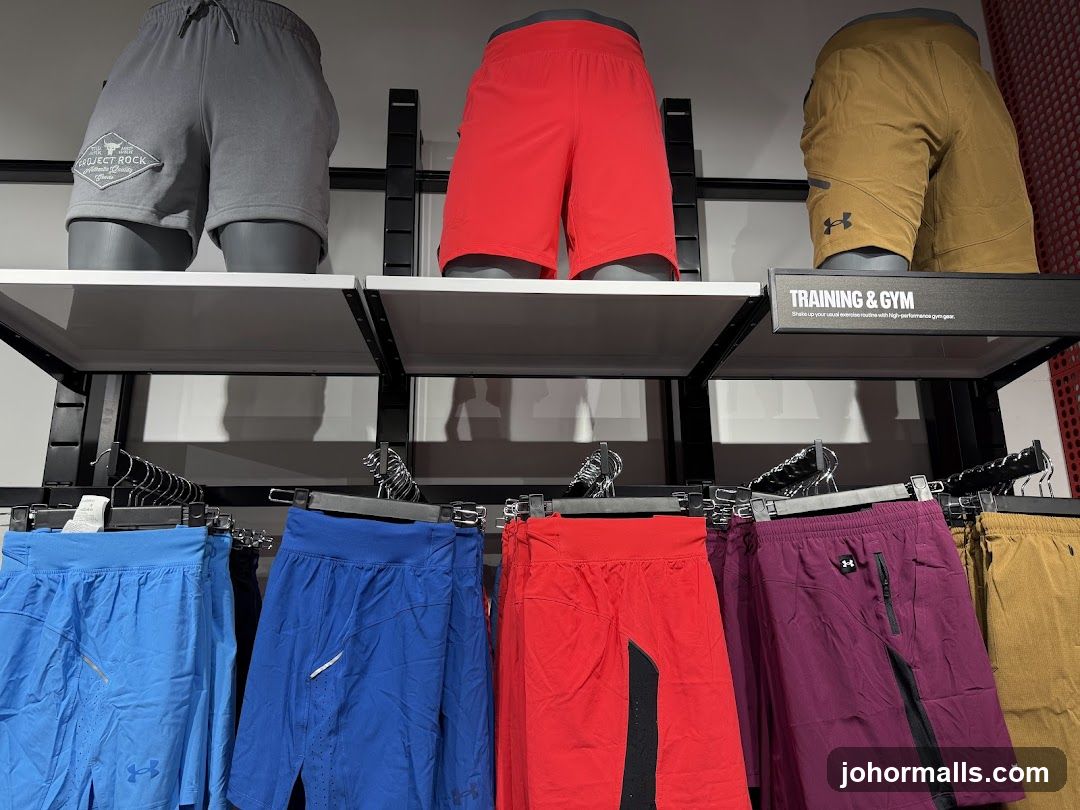 Athletic Shorts Display