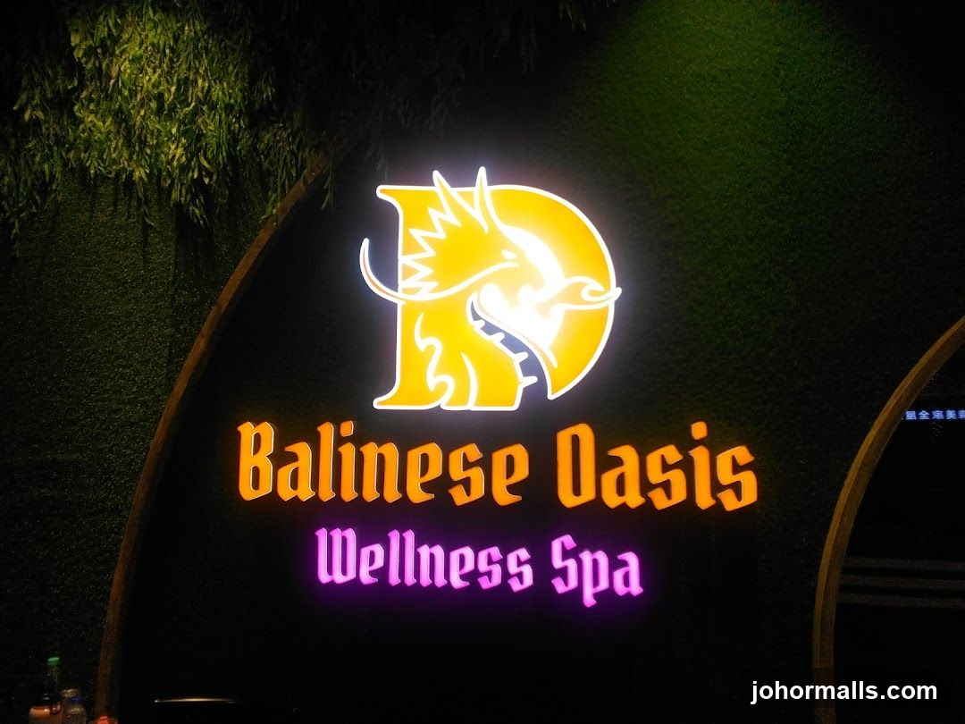 Balinese Oasis Wellness Spa Sign