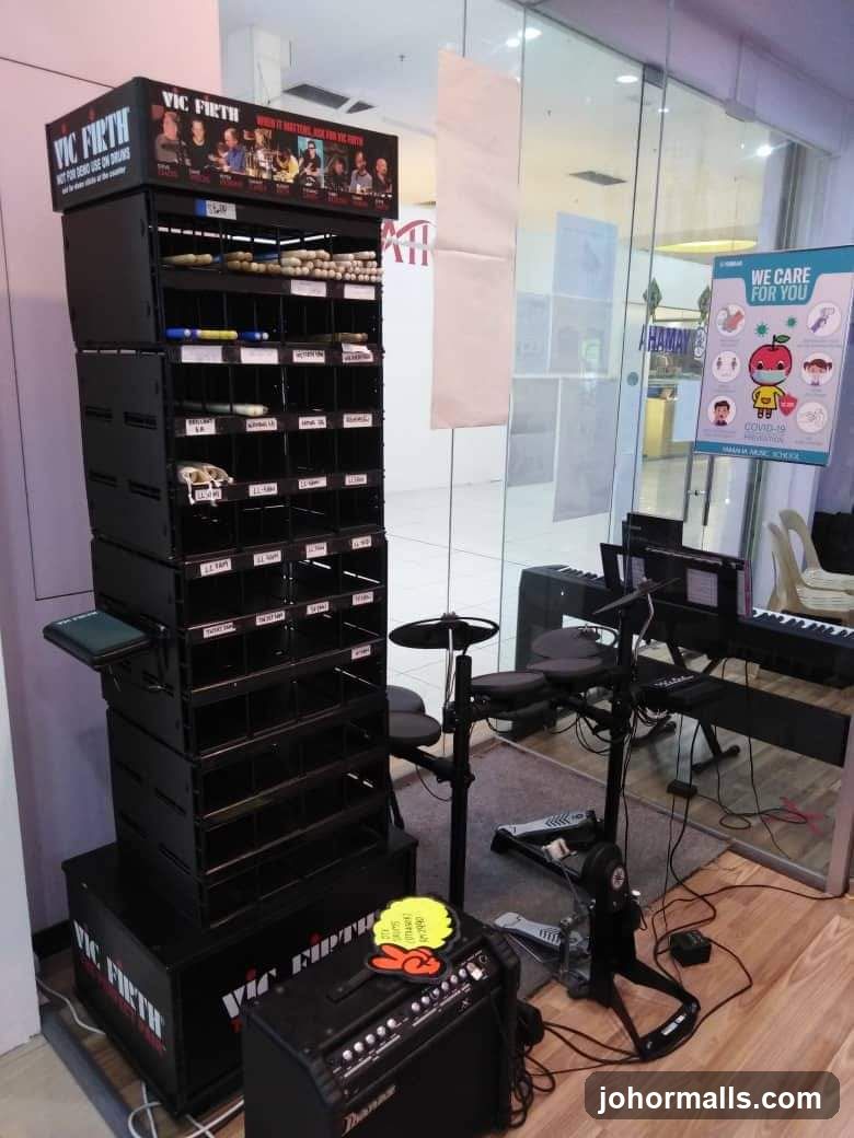 Drumsticks Display and Musical Instruments