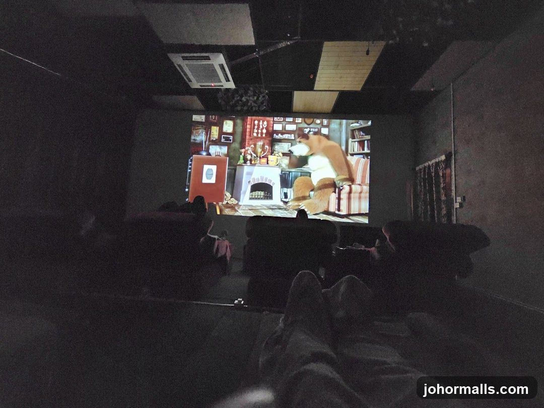 Cozy movie screening room