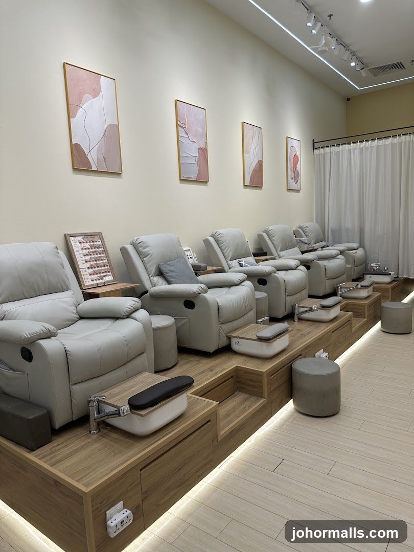 Nail Salon Pedicure Area
