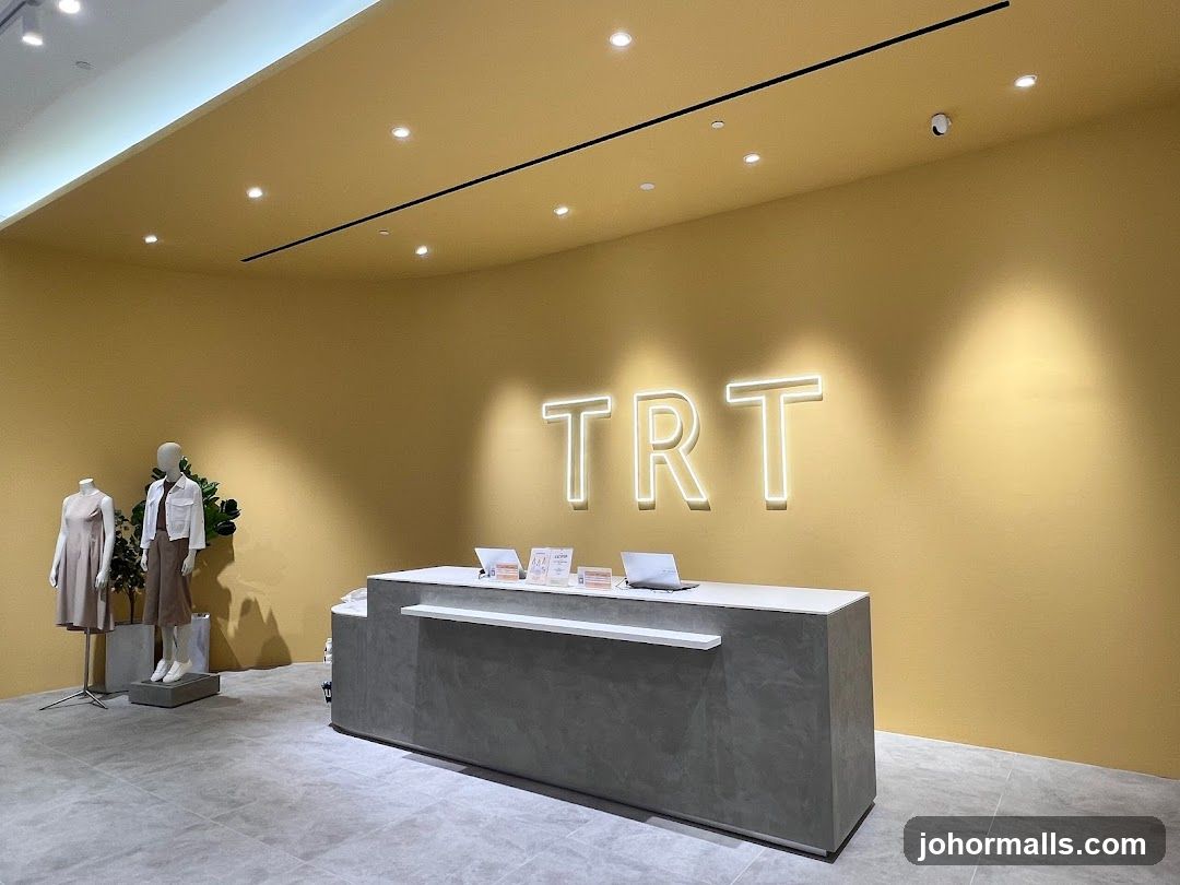 Store Interior with Neon Signage