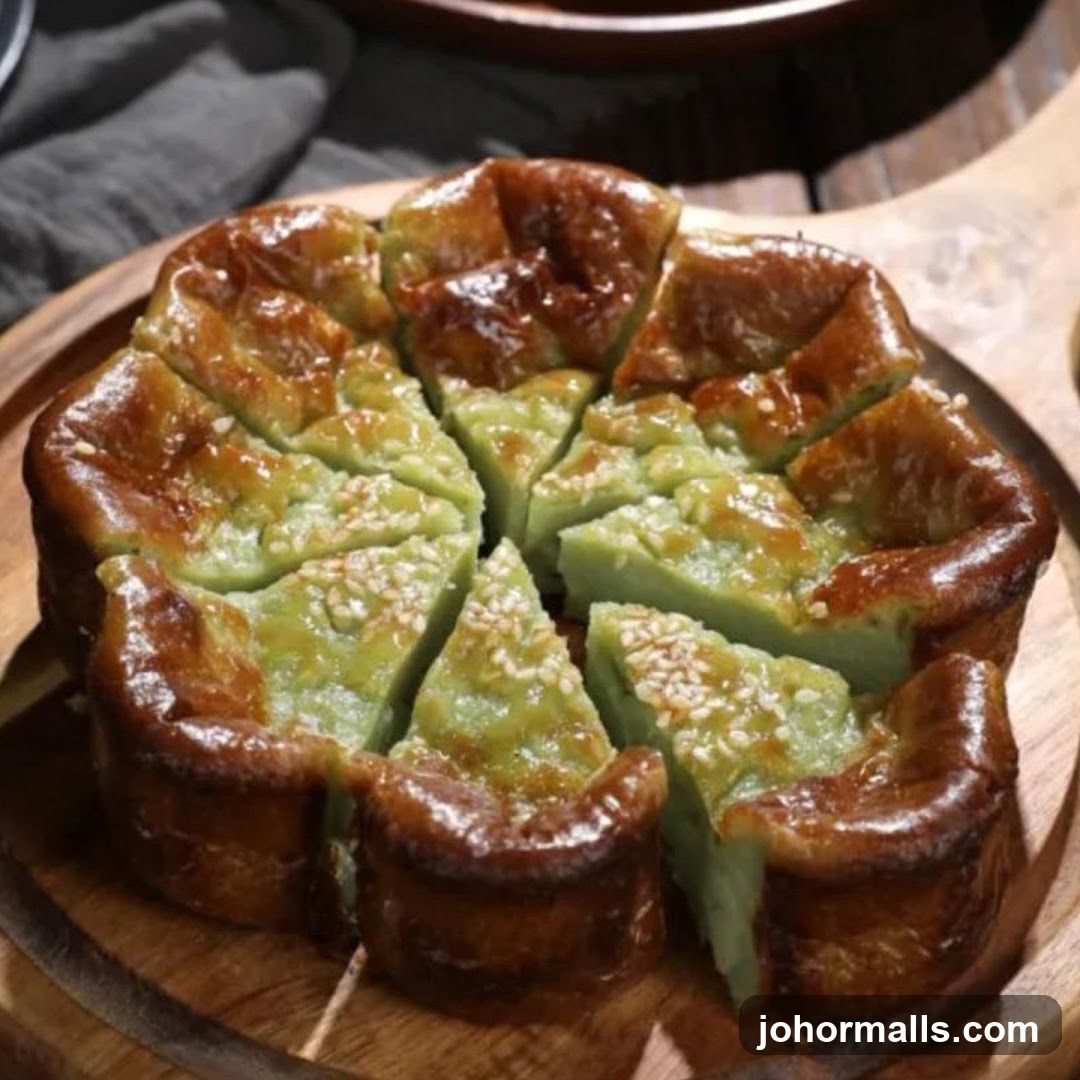 Pandan Cake Slices