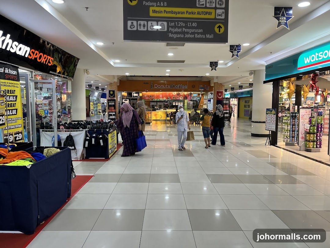 Mall Interior with Shops