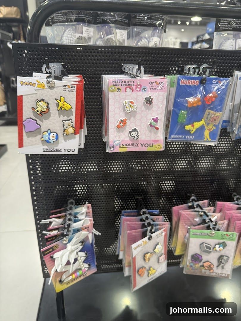 Charms and Accessories Display