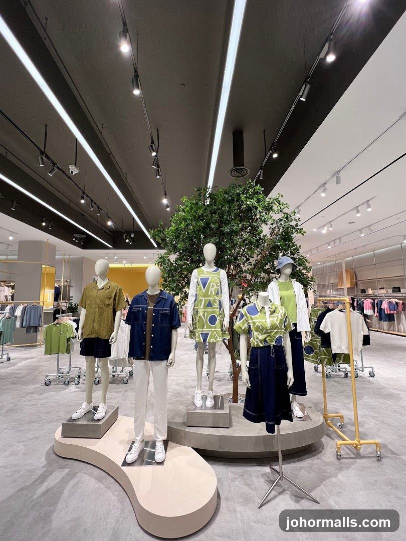 Mannequins in a clothing store display