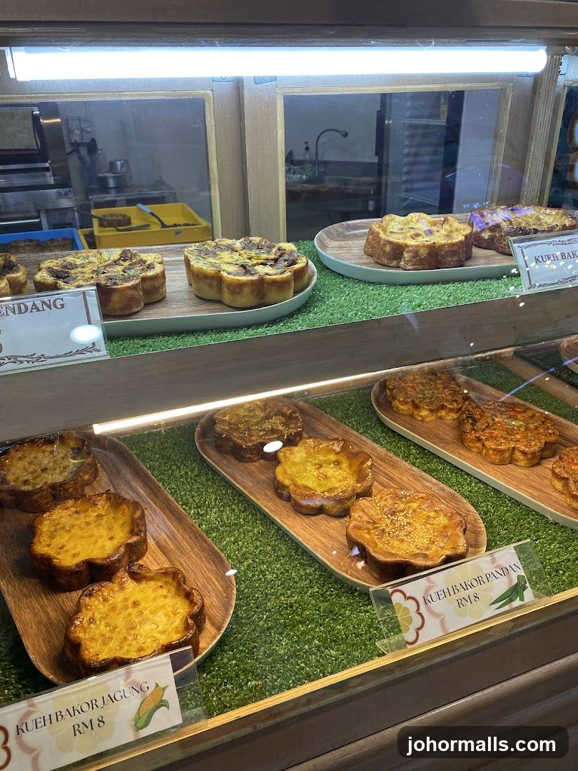 Display Case with Baked Goods