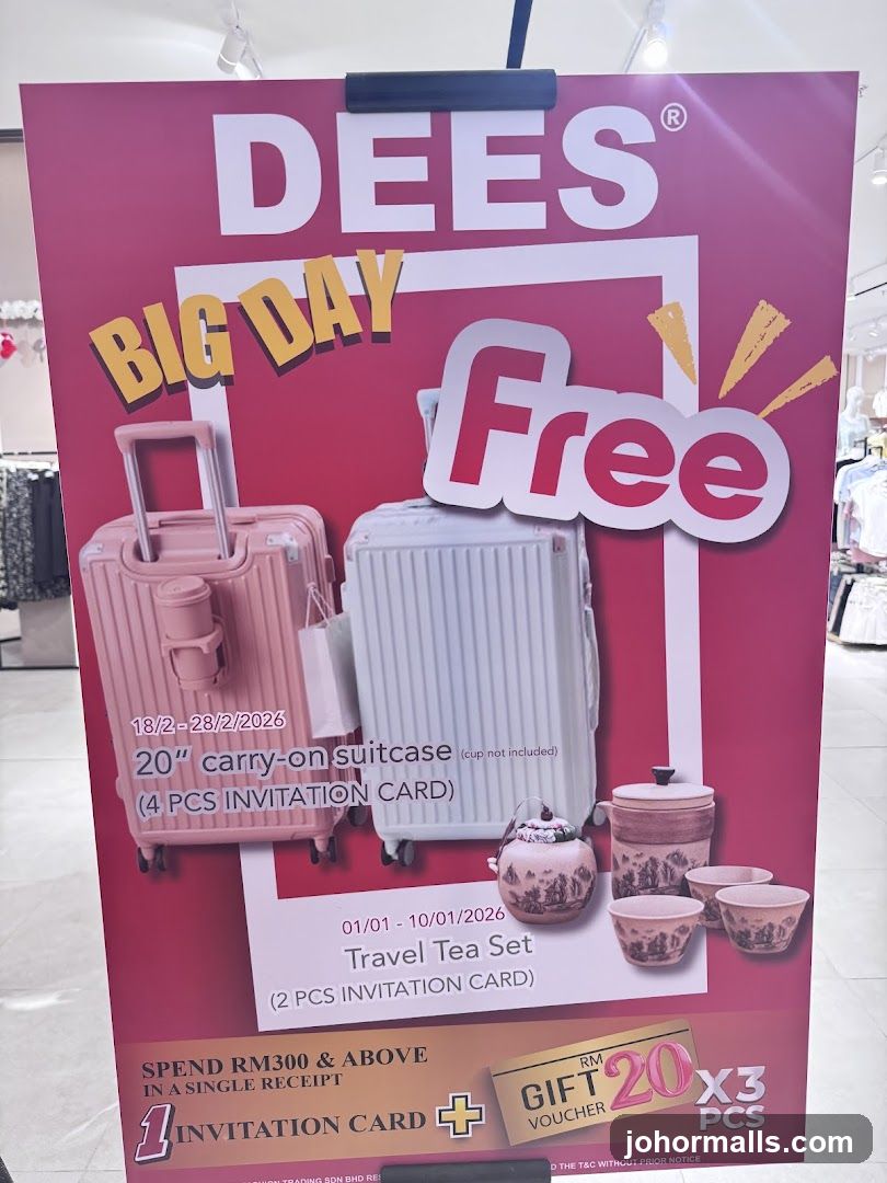 DEES Big Day Free Promotion
