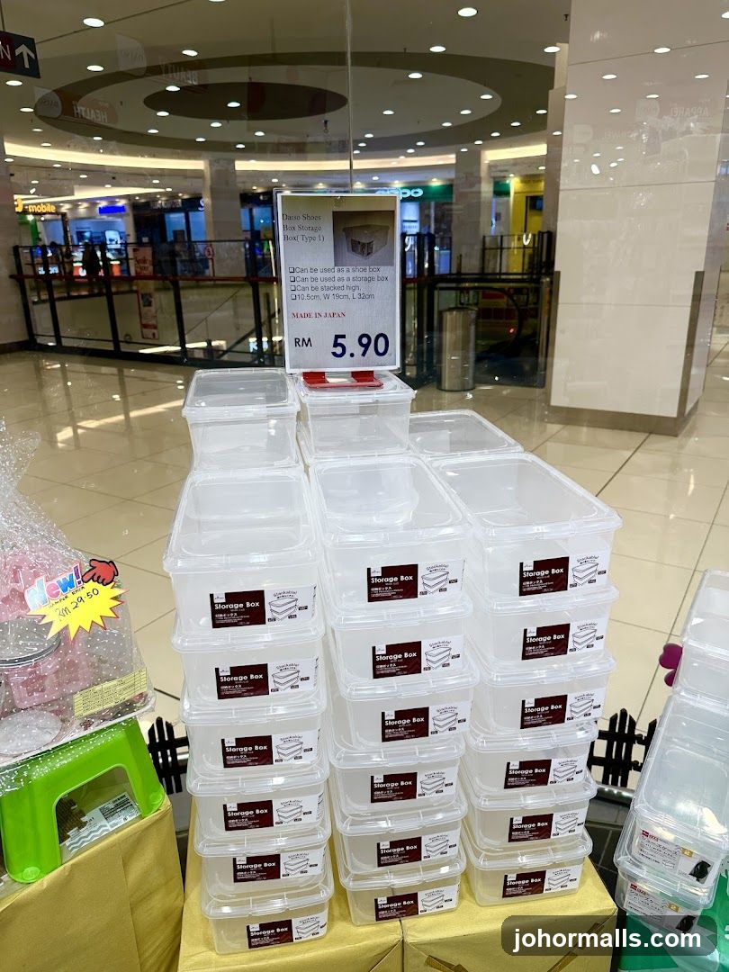 Storage Boxes Display