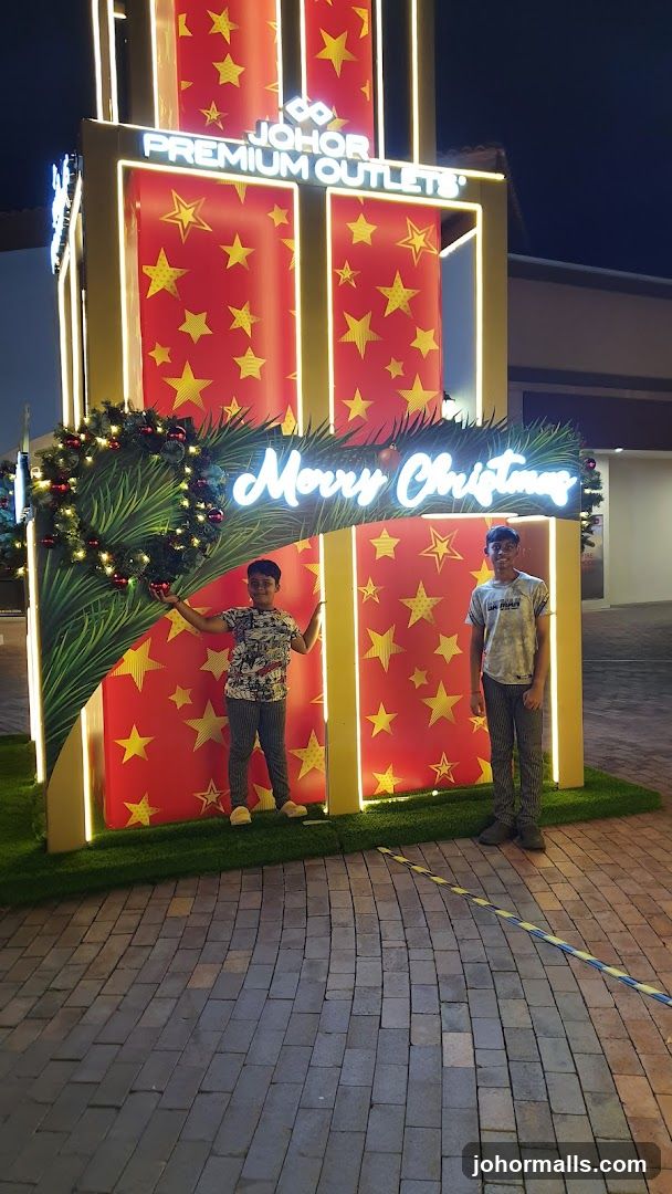 Christmas decoration at Johor Premium Outlets