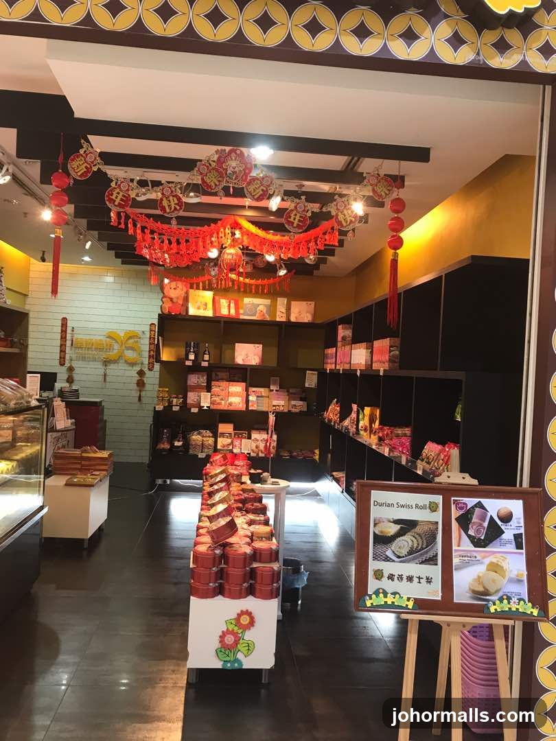 Bakery Interior with Festive Decorations