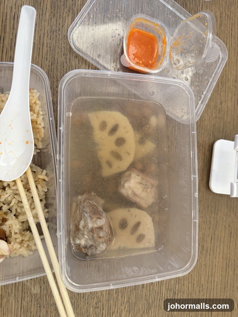 Takeout Containers with Food