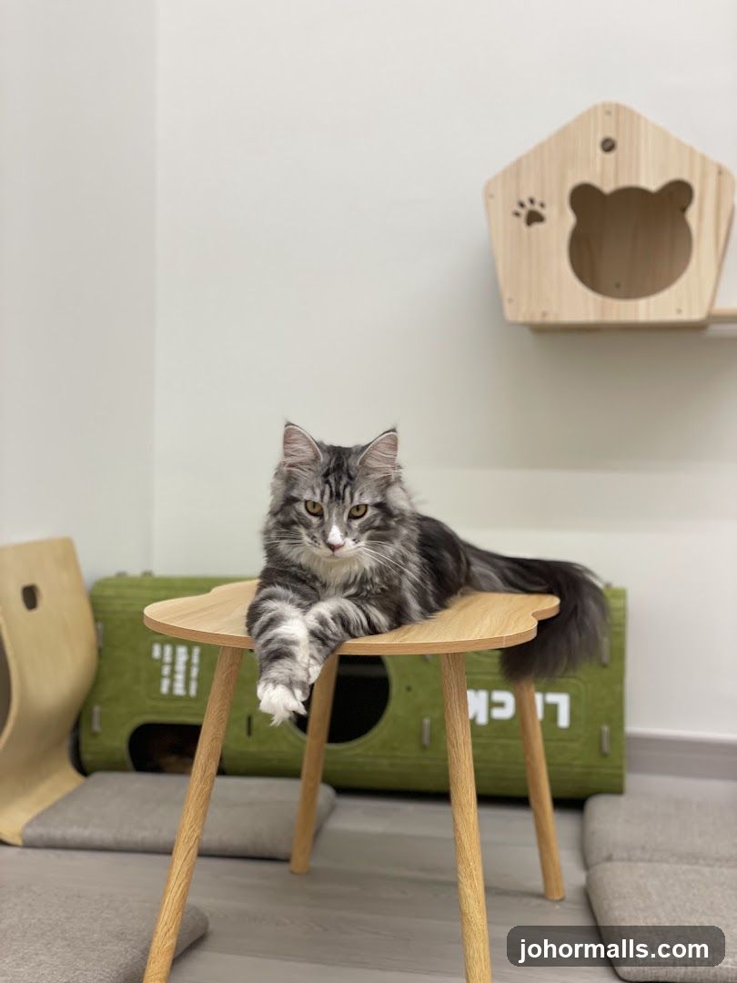 Cat on a table