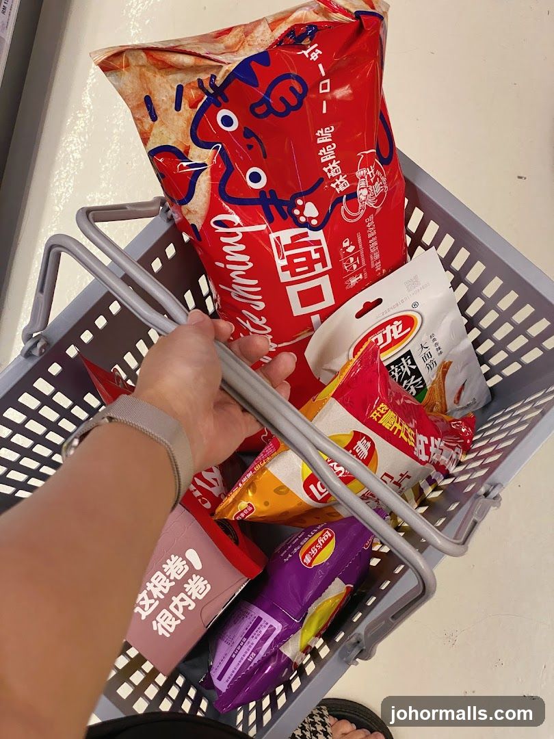 Shopping Basket with Snacks