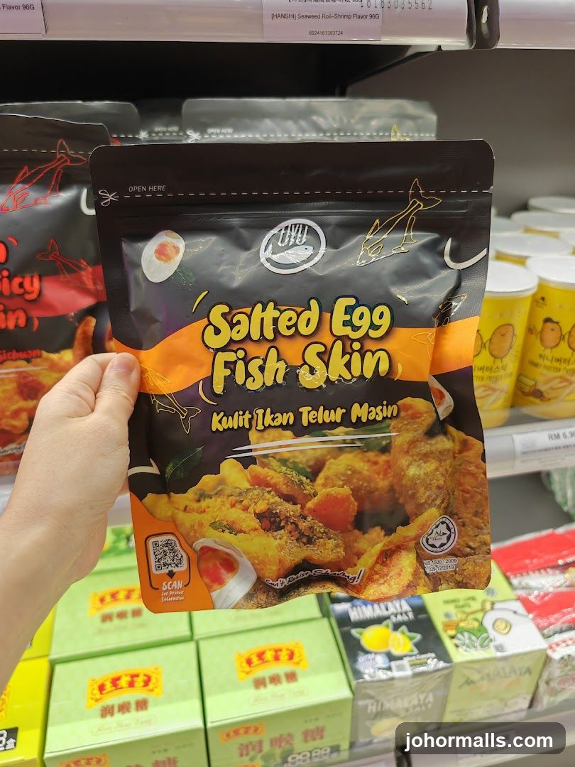 Salted Egg Fish Skin Snack
