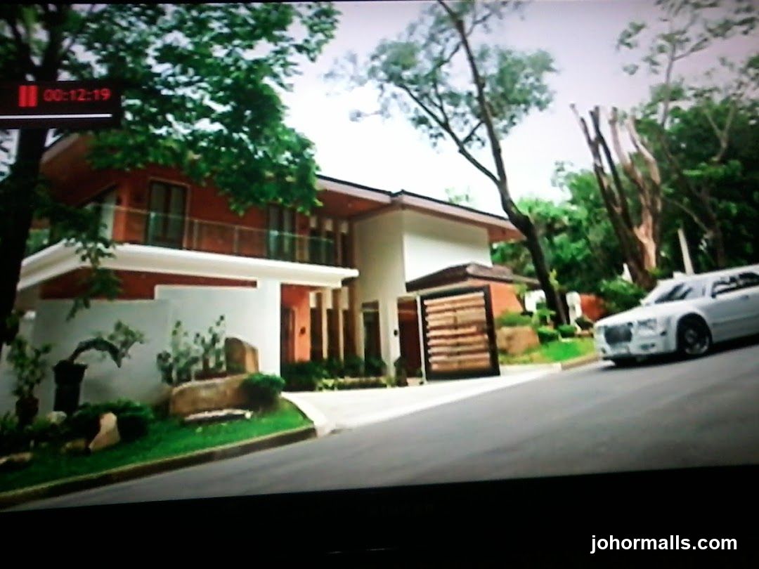 Modern House with White Limousine