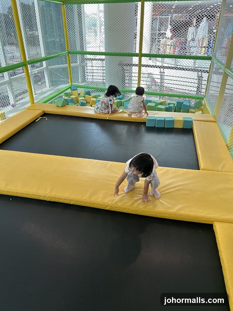 Children playing in a foam pit