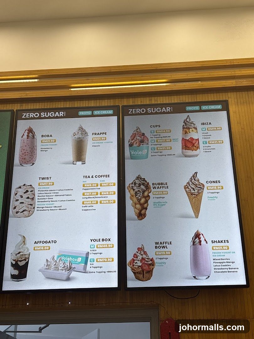 Yole Menu