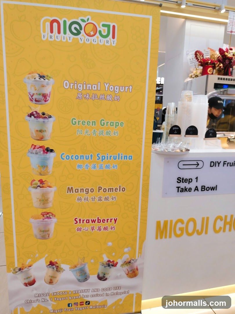 MIGOJI Fruit Yogurt Menu
