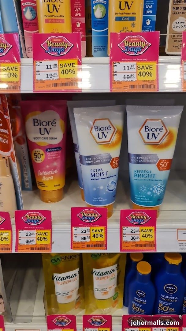 Skincare Products on Shelves