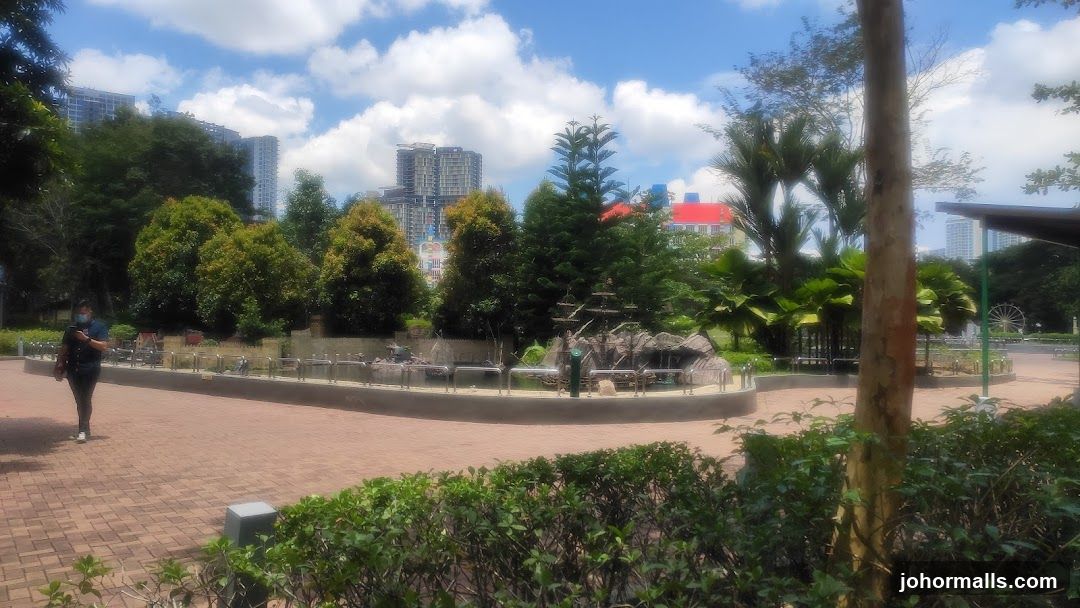Park with Miniature Ships and Buildings