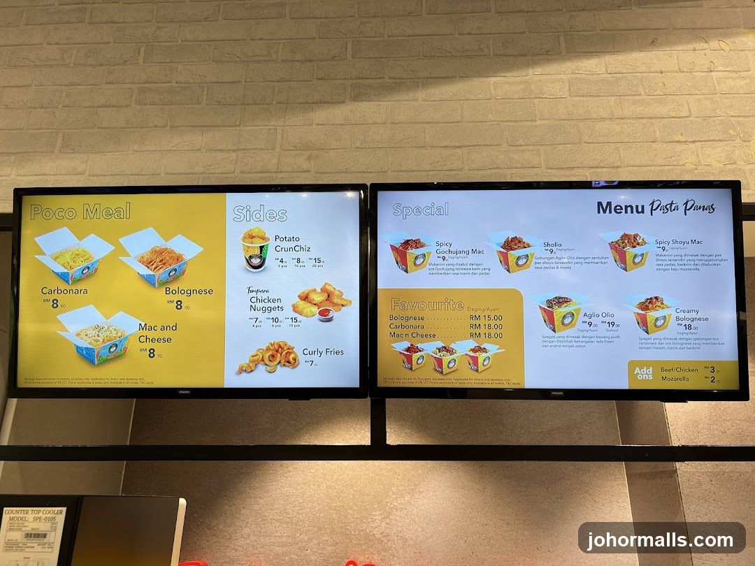 Menu Pasta Panas