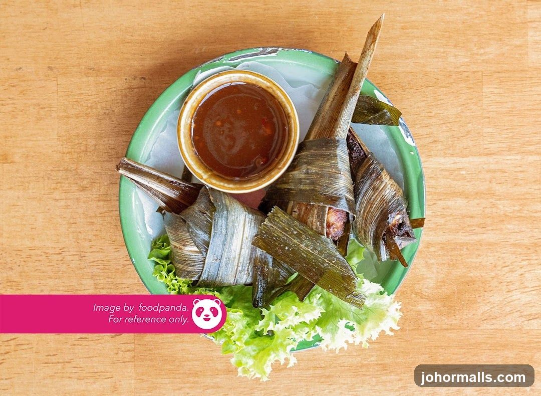 Chicken wrapped in pandan leaves