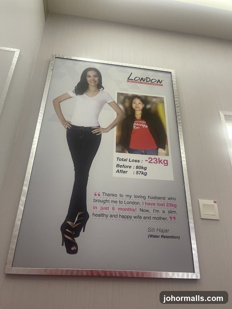 Weight loss testimonial poster