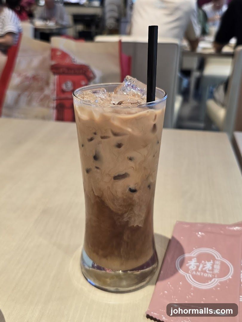Iced Coffee with Sugar Packet