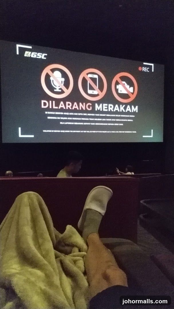 Cinema Screen with Prohibition Signs