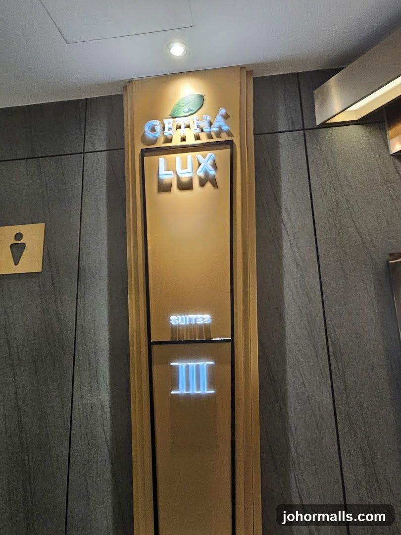 Getha Lux Suites Sign