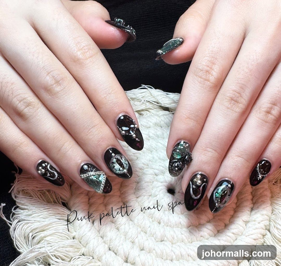 Pink palette nail spa