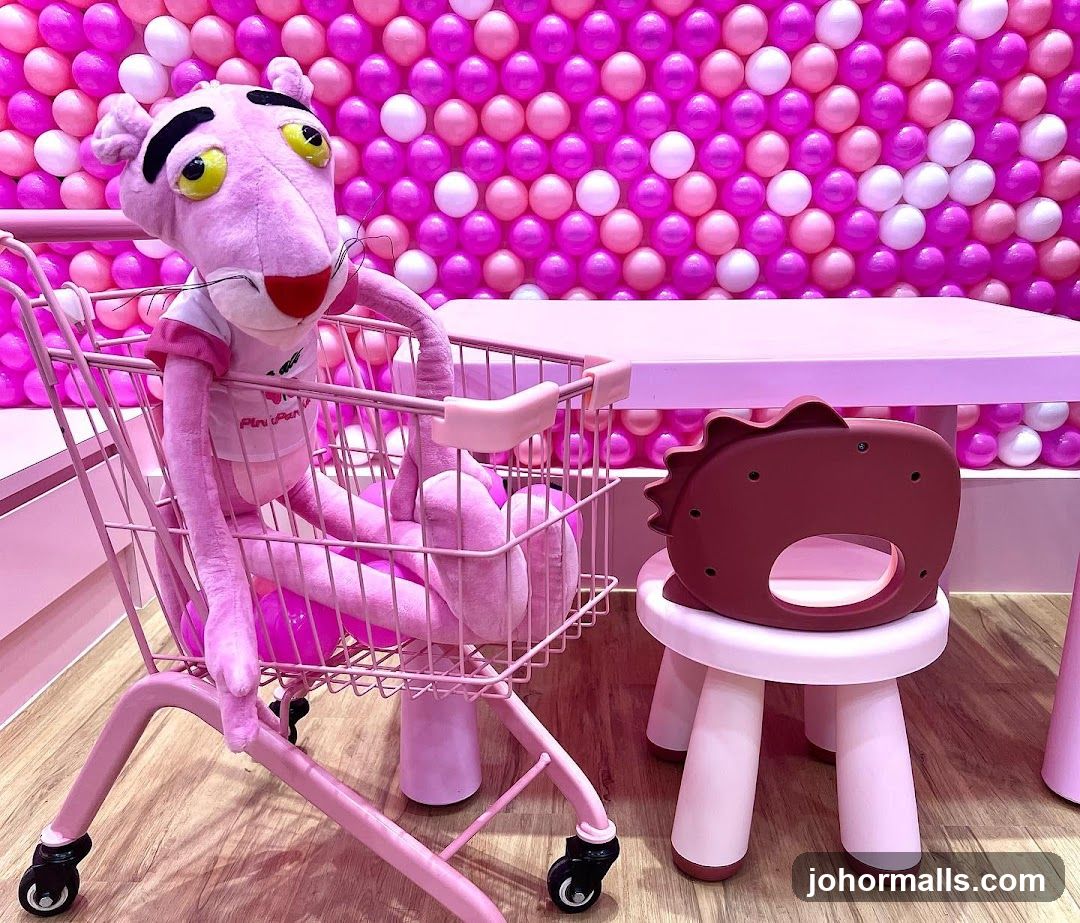 Pink Panther in a Shopping Cart
