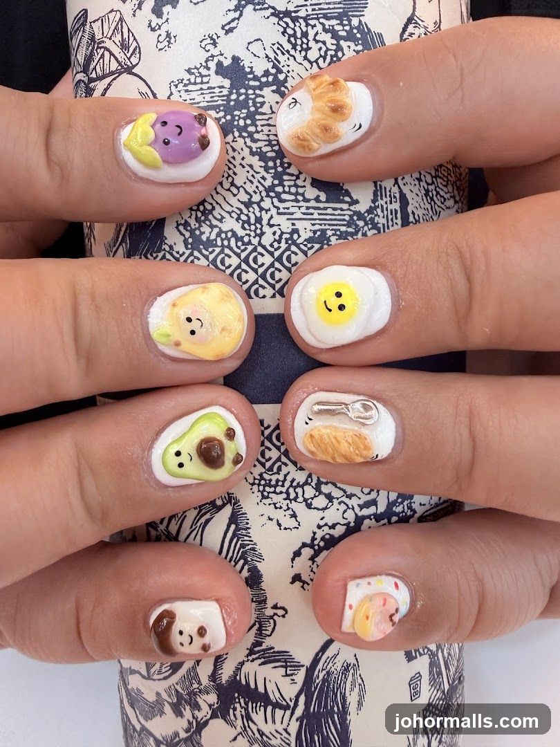 Nail Art with Food Designs