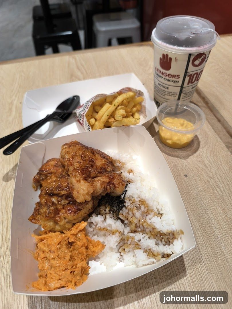 Crispy Chicken Rice Meal