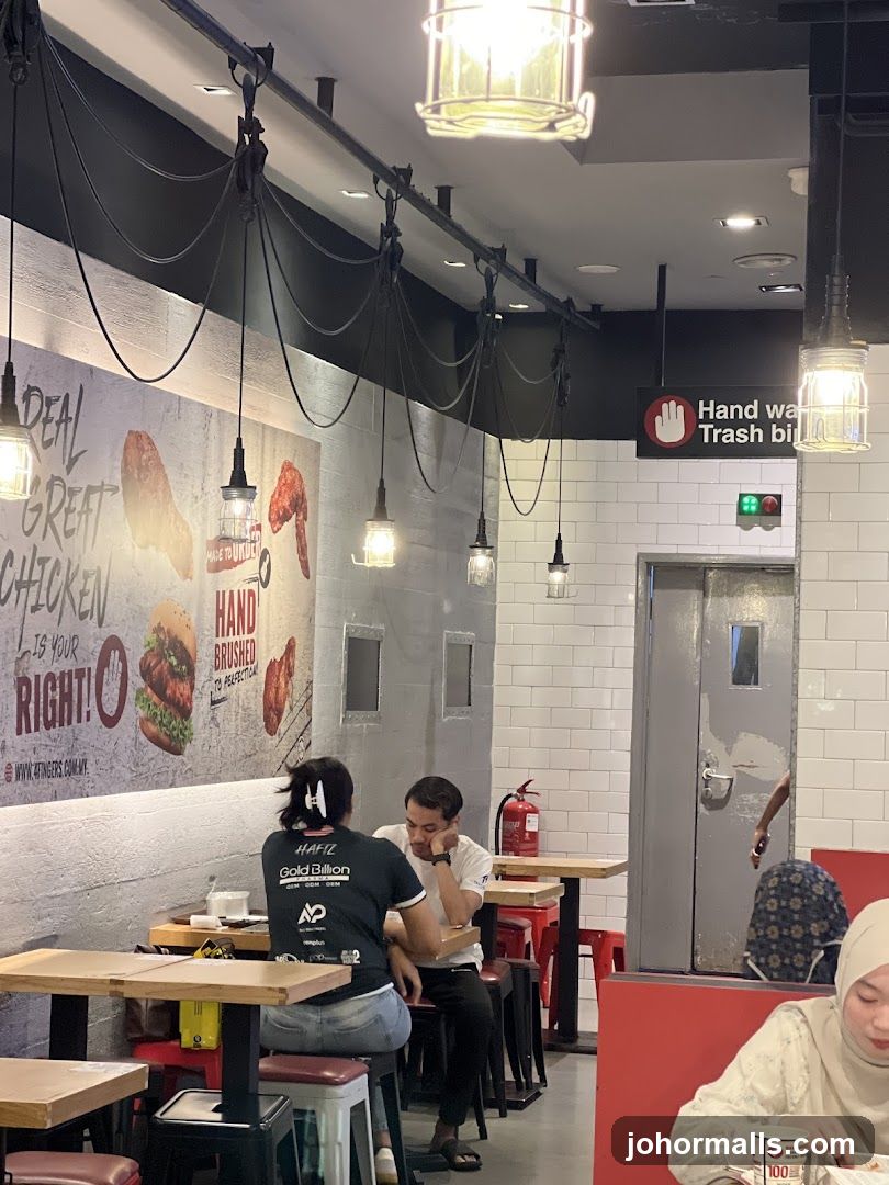 Restaurant Interior with Diners