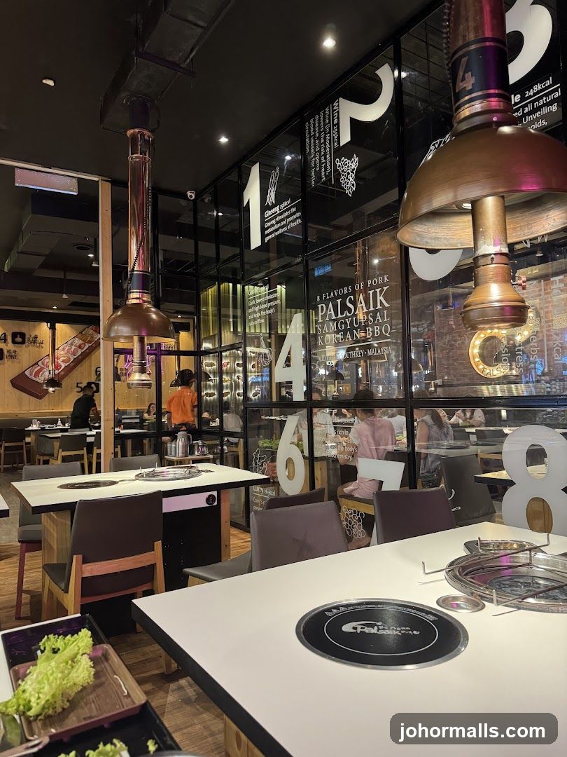 Korean BBQ Restaurant Interior