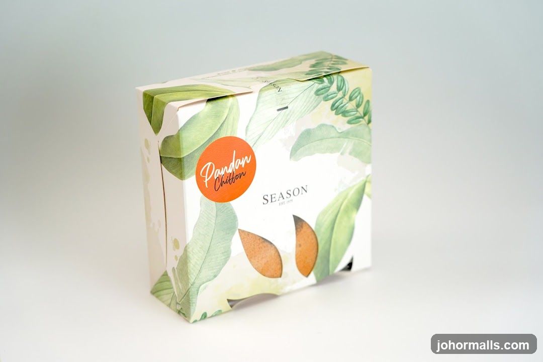 Pandan Chiffon Cake Box