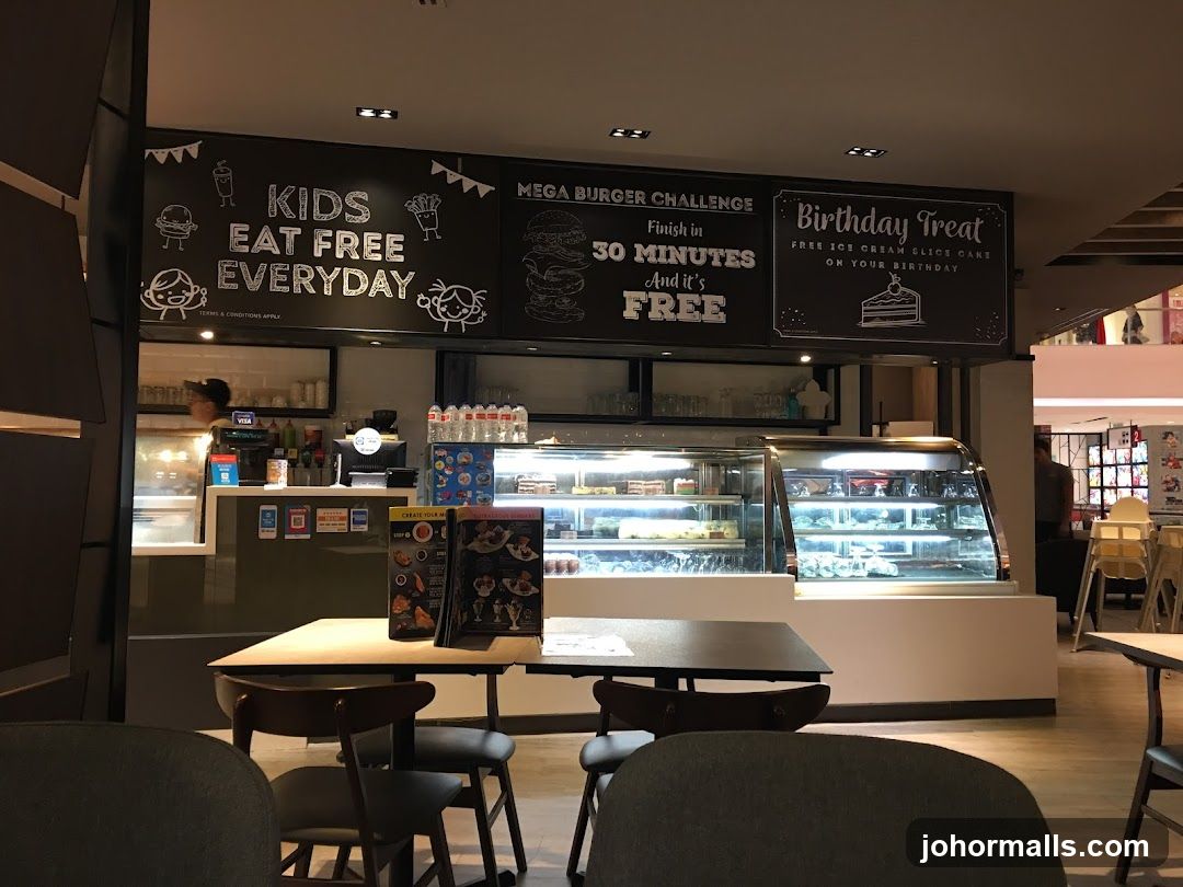 Restaurant Interior with Promotions
