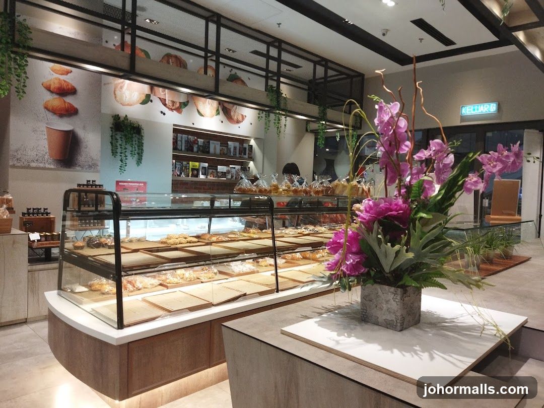 Bakery Interior with Display Cases