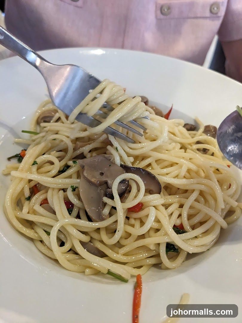 Spaghetti with Mushrooms