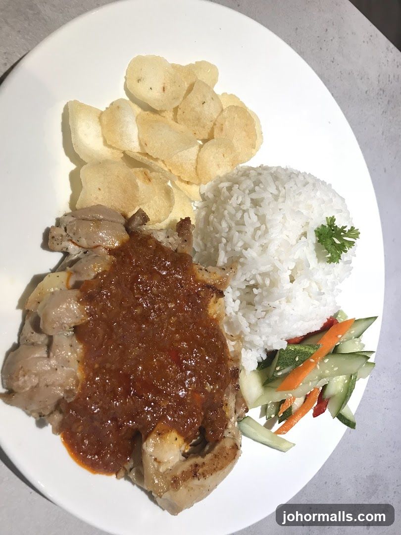 Chicken with Rice and Salad
