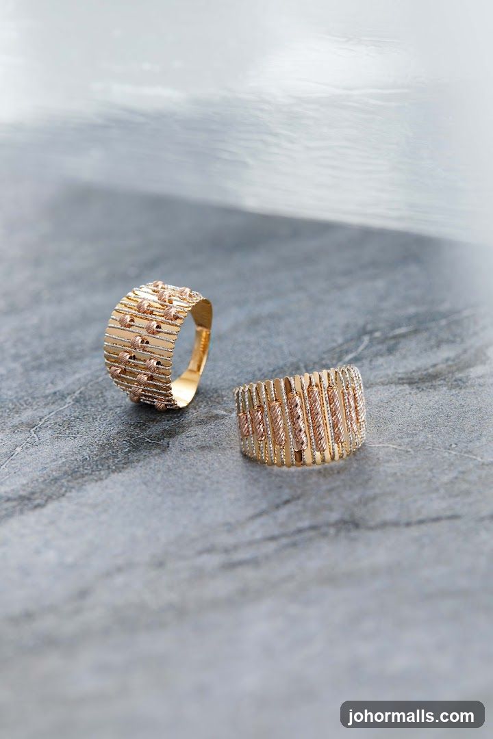Two gold rings