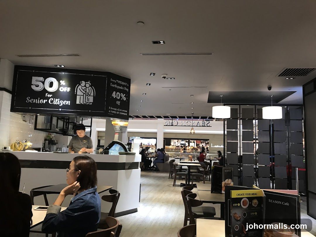 Cafe Interior with Promotions