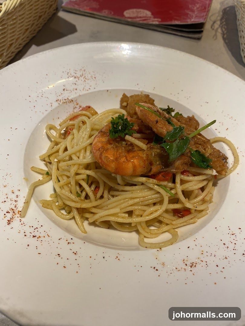 Spaghetti with Prawns